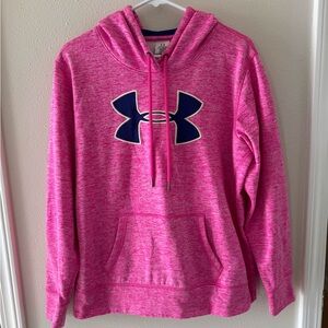 Under Armour Heathered Pink ColdGear Hoodie Women’s Large